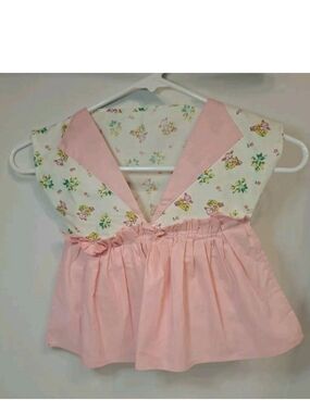 VINTAGE Hanging Clothespin Bag Dress- Baby Lamb Pattern Material - PRISTINE